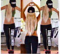 Leggings juvenil con letras